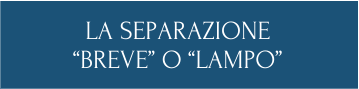 LA SEPARAZIONE  BREVE O LAMPO