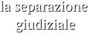 la separazione  giudiziale la separazione  giudiziale